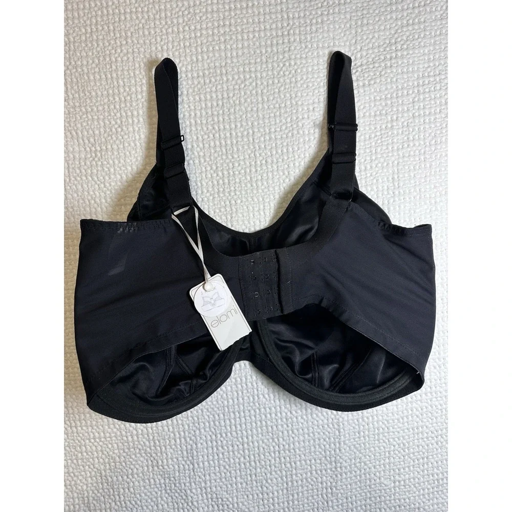 Elomi Energise EL8041 Underwire Sports Bra Black 40HH UK 40L US NWT Gym